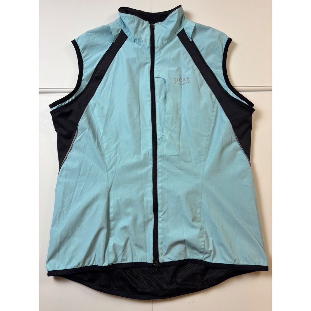 Gore Bike Wear Cycling Vest Women L Blue Excellent Windstopper Active Shell